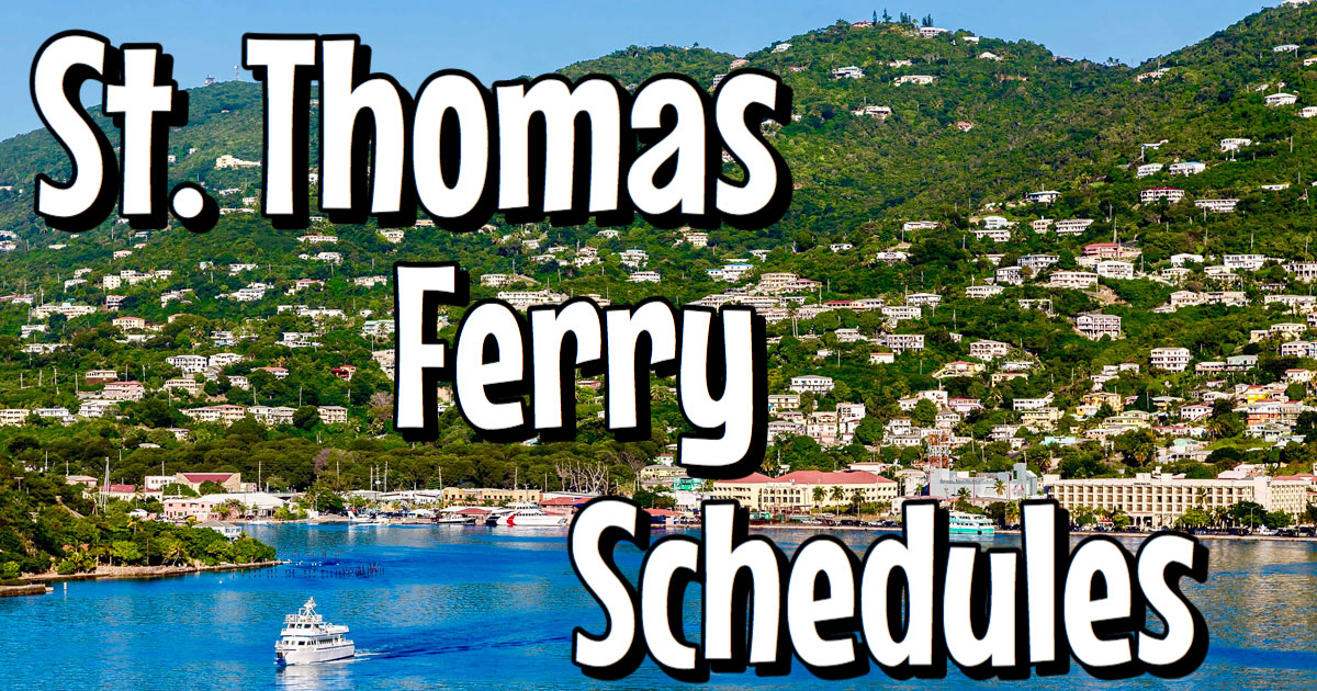 St Thomas Ferry Schedule