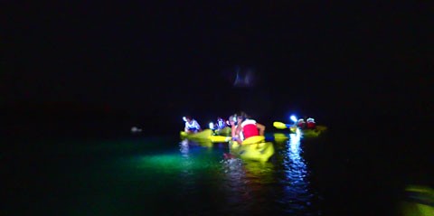 Night Kayak with Pirate and Ghost Stories in St. Thomas
