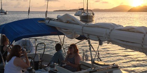 Private Sunset Sail in St. Thomas or St. John
